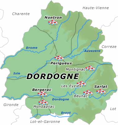 Dordogne Karte